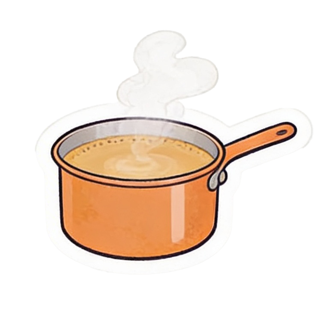 Simmering to colour